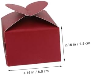 Cabilock 100pcs Heart Shaped Favor Boxes for Parties and Weddings