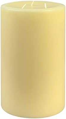 9 Inch Ivory Pillar Candle by Jeco