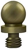 Deltana Ball Tip Solid Brass Cabinet Finial Set of 10 Antique Brass