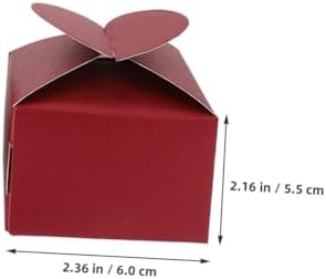 KOMBIUDA 100pcs Heart Shaped Candy Favor Boxes for Weddings and Parties