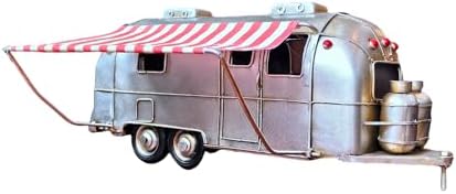 Rusty Retro Camper Model with Fabric Canopy