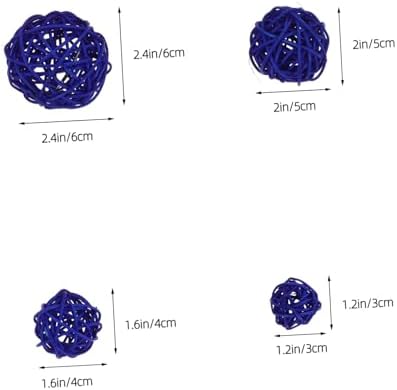 Cabilock 42pcs Rattan Decorative Balls for Home Decor