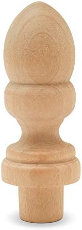 Small Wood Finials 2-716 Inch Pack of 12 by Woodpeckers