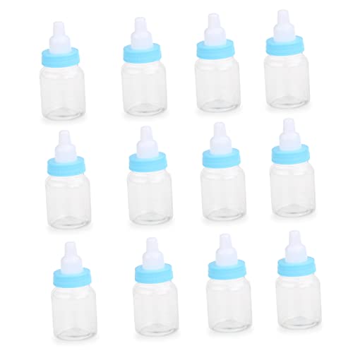 12pcs Blue Mini Candy Bottle Shower Favors
