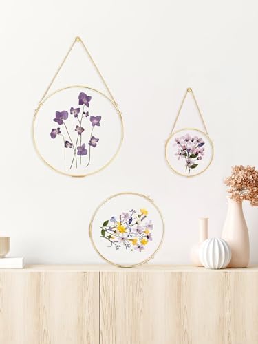 REDHUGO Handmade Glass Frame for Pressed Flowers Wall Decor