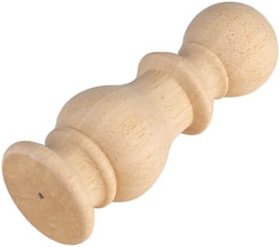 Crapapfert 2Pack Unfinished Wood Finials for Indoor Use