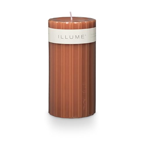 Illume Beautifully Done Medium Fragranced Pillar Candle Terra Tabac