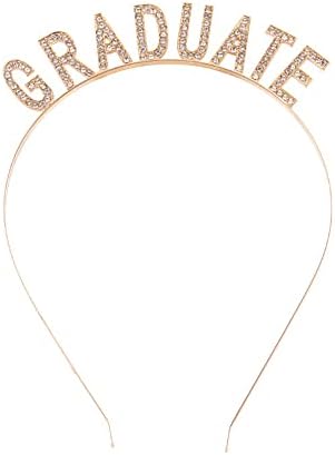 Kefley Shiny Gold Graduation Headband Crown