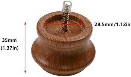 Antrader Wood Curtain Rod Finials Pack of 2