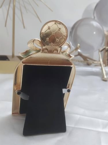 Mini Perfume Bottle Shaped Metal Photo Frame Blue
