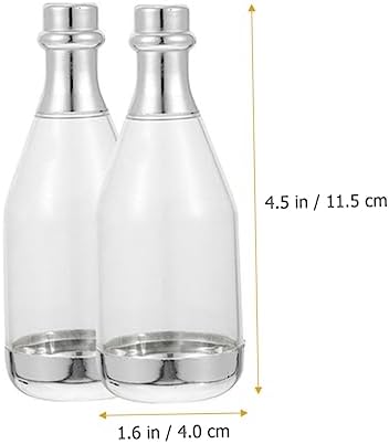 KOMBIUDA 10pcs Wedding Candy Boxes Mini Bottle Containers for Party Favors