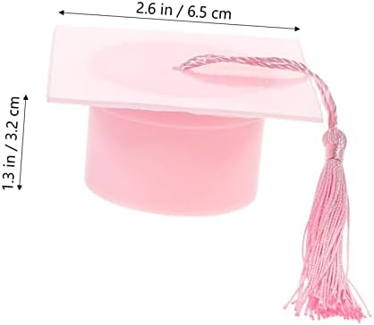 Cabilock 6pcs Graduation Hat Candy Boxes with Tassel