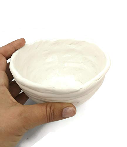 White Handmade Ceramic Candle Holder