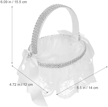 Cabilock 3 Pcs Wedding Flower Basket Decor