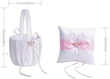 Elegant Satin Flower Girl Basket for Weddings