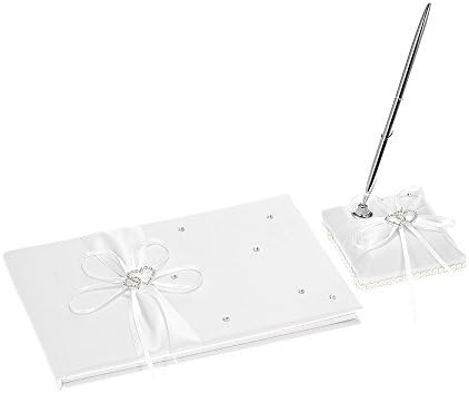 Wedding Supplies Double Heart Satin Flower Girl Basket Set 5PCS