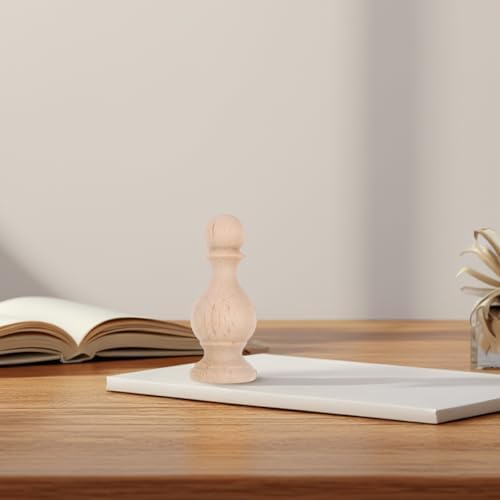 Unfinished Wood Finials for Bed Post and Curtain Rod
