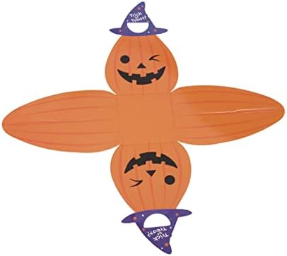 10 Pack Halloween Treats Box Pumpkin Design