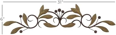 Deco 79 Wall Sculpture Leaf Wall Art 31x1x6 Green