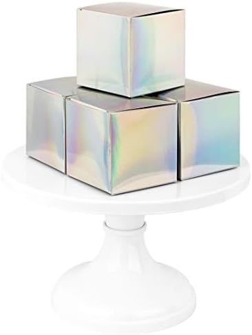 Andaz Press Iridescent Holographic Party Favor Boxes 50 Pack