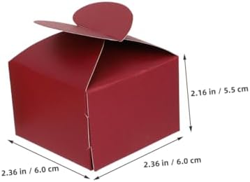 KOMBIUDA 100pcs Heart Shaped Candy Favor Boxes for Weddings and Parties