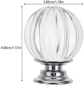 Crystal Curtain Finials Set for Modern Decor