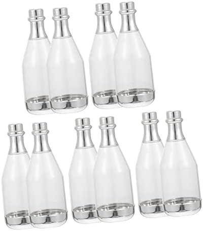 KOMBIUDA 10pcs Wedding Candy Boxes Mini Bottle Containers for Party Favors