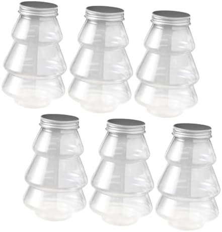 6Pcs Christmas Treat Box Candy Jars for Party Favors