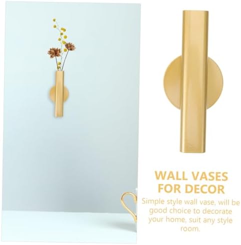 Cabilock Wall Mounted Metal Vase for Dried Flowers
