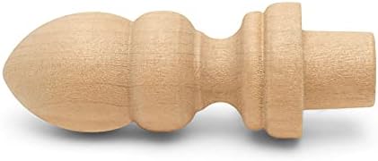 Small Wood Finials 2-716 Inch Pack of 12 by Woodpeckers