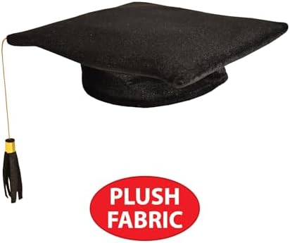 Beistle Unisex Plush Graduation Cap for Kids and Adults