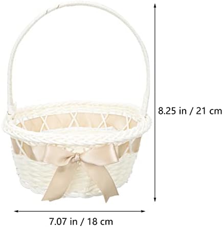 STOBOK Wedding Girl Basket with Handle