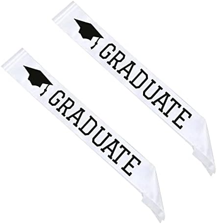 Dzrige 2 Pack Graduate Sash for Graduation Party Supplies