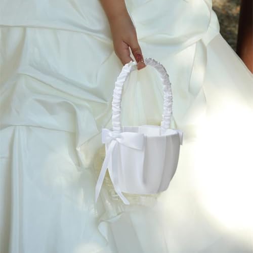 Wedding Flower Girl Baskets with Handle