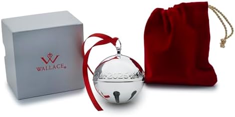 Wallace 2025 Silver Plated Sleigh Bell Ornament 55th Edition 1