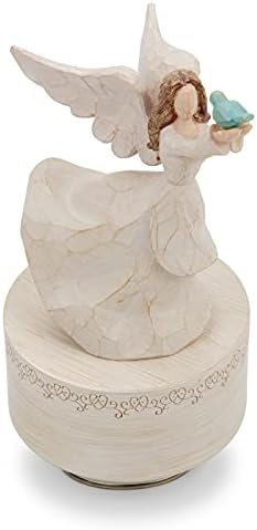 YT3 Angel Musical Box with Dove Figurine