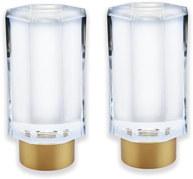 BlastHome Luxury Faceted Pillar Finials Set of Two