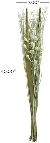 Deco 79 Dried Plant Branch Floral Bouquet Green