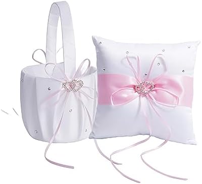 Elegant Satin Flower Girl Basket for Weddings
