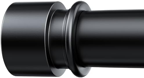 Adjustable Black Curtain Rods 32 to 96 Inches