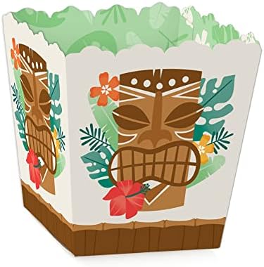 Big Dot of Happiness Tropical Luau Mini Candy Boxes Set of 12