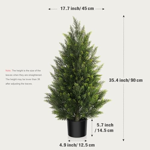 Vitalismo Outdoor Cedar Topiary Tree 3ft