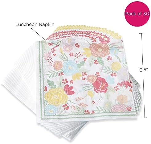 Kate Aspen 2 Ply Paper Napkins Set of 30 Garden Blooms