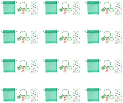 12 Piece St Patrick Day Keychain Party Favor Set