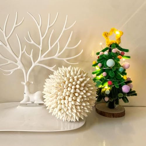 White Sea Shells Balls 4 Inch Nautical Decor