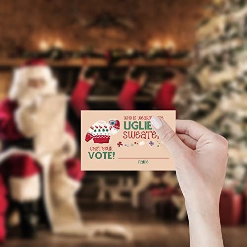 Ugly Christmas Sweater Voting Game Set