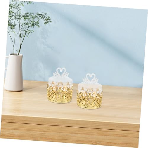 Unomor 12Pcs Clear Swan Candy Holder Party Favors Box