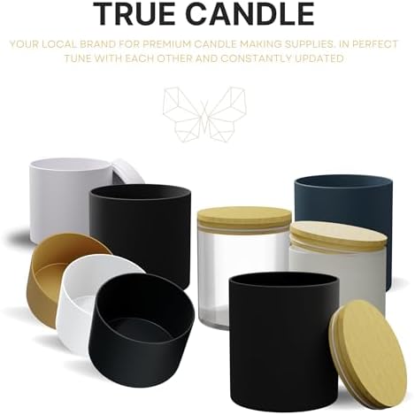 True Candle Tins 12 Pack 16 Oz Matte White Tall