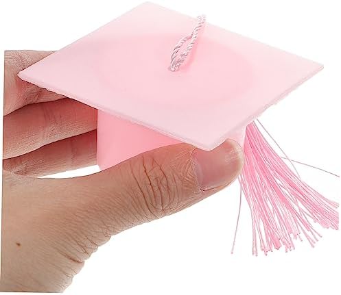 Cabilock 6pcs Graduation Hat Candy Boxes with Tassel