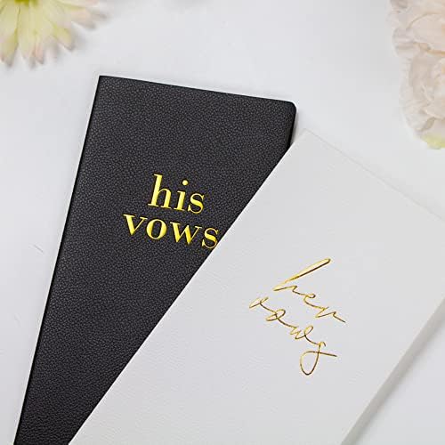Premium Leather Vow Books His and Hers Set of 2